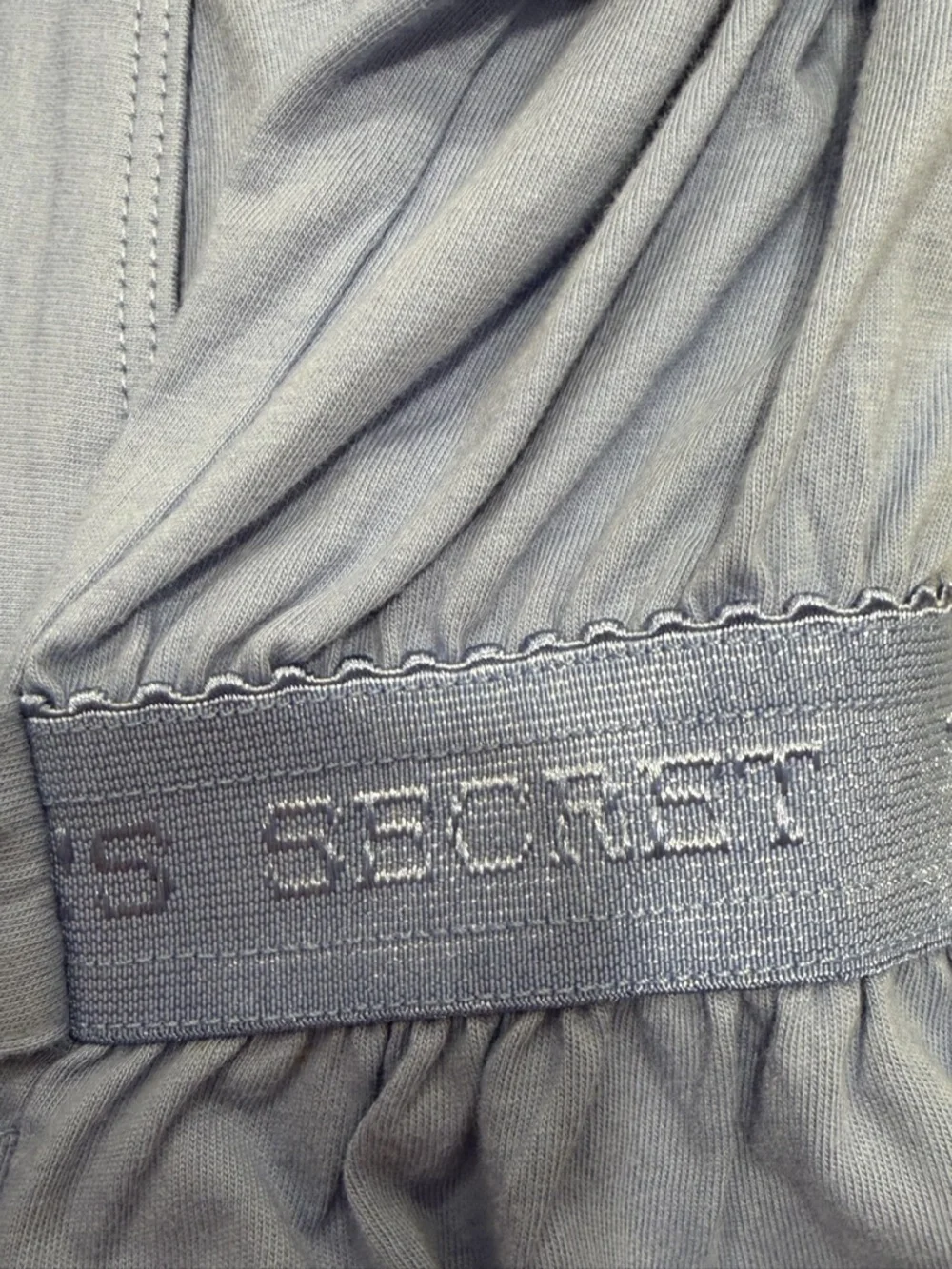 VICTORIA SECRET Light Blue Women's Cotton Robe - Classic Short Kimono!! S - Picture 5 of 5